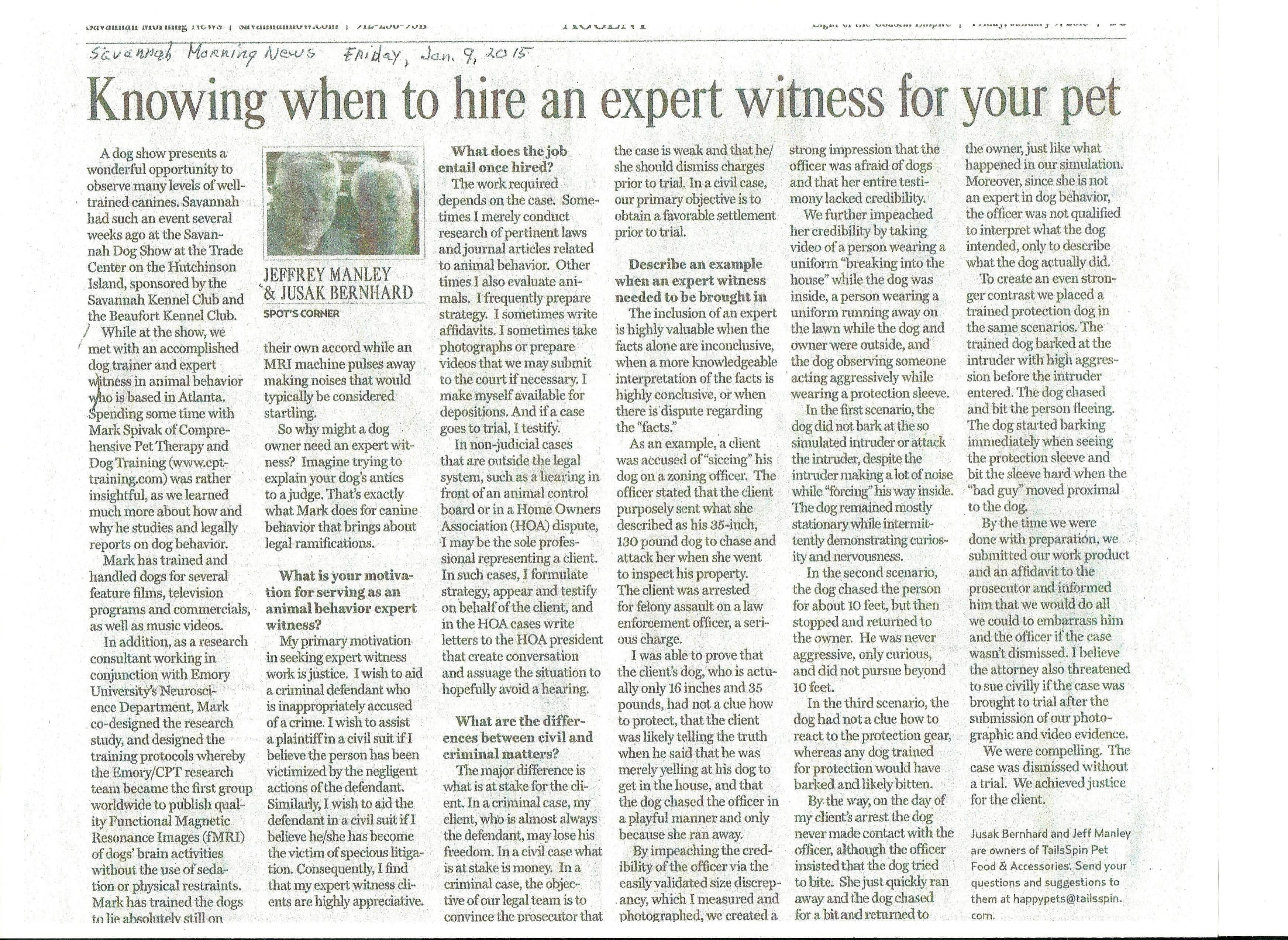 CPT President Mark Spivak Interviewed in the Savannah ...